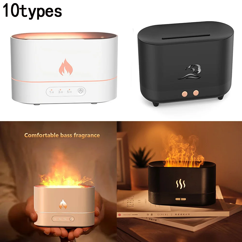 

Simulation Flame Humidifier USB Essential Oil Diffuser Ultrasonic Humidifier Home Office Air Freshener Fragrance Sleep Atomizer