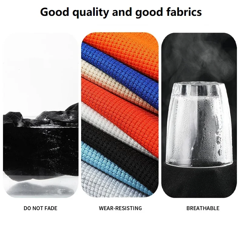 Summer Waffle Men Sets Casual Loose Sports Two-Piece Fashion High-Quality Couples Suits Comfortable Breathable Short-Sleeved Set