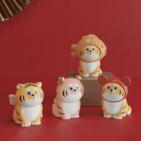 kawaii accessories creative cute little tiger ornament car decorations office desk accessories ornaments for home decoration