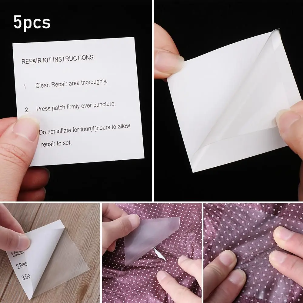 5 шт. водонепроницаемые прозрачные самоклеящиеся нейлоновые наклейки из ПВХ