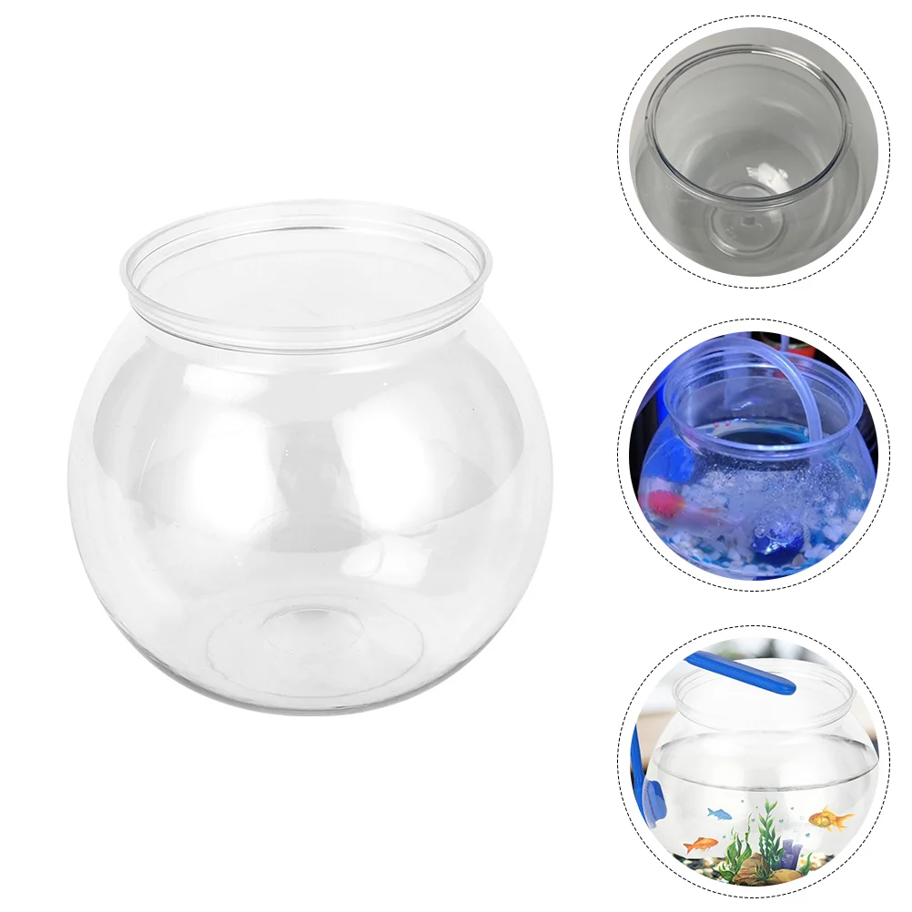 

Bowl Tank Aquarium Plastic Goldfish Hydroponic Flower Holder Pot Globe Transparent Betta Bowls Mini Gallon Clear Terrarium Vase