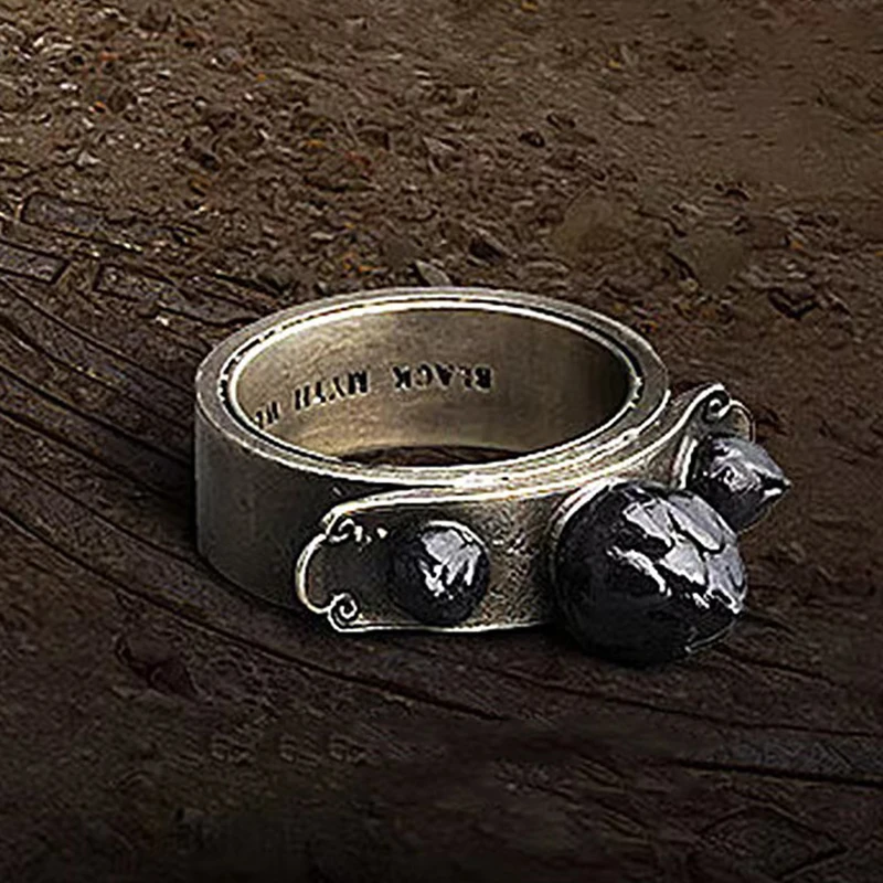 Sun Wukong Мифологическое Черное Ожерелье Ручной Работы Коллекция Колец Подвеска Из