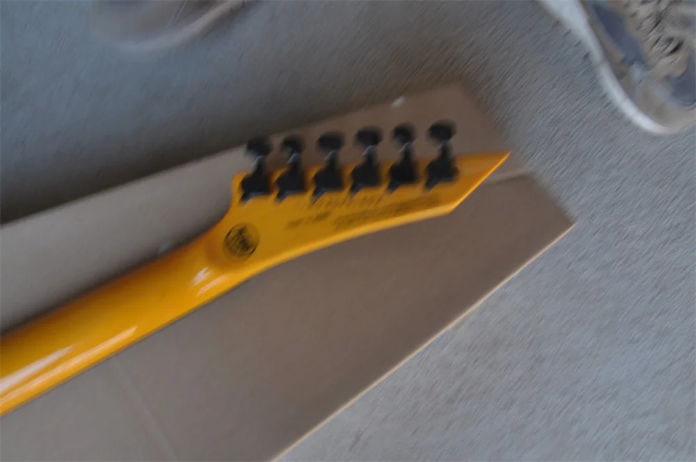 Отпечаток желтых бревен для гитары черные аксессуары кленовый гриф гитара