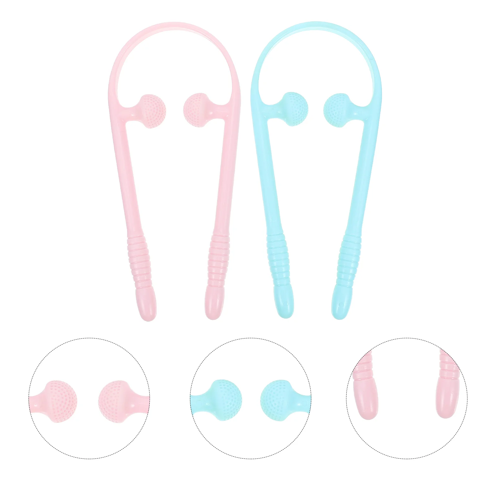 

2Pcs Pressure Point Neck Massager Neck Roller Manual Neck Massager Tool