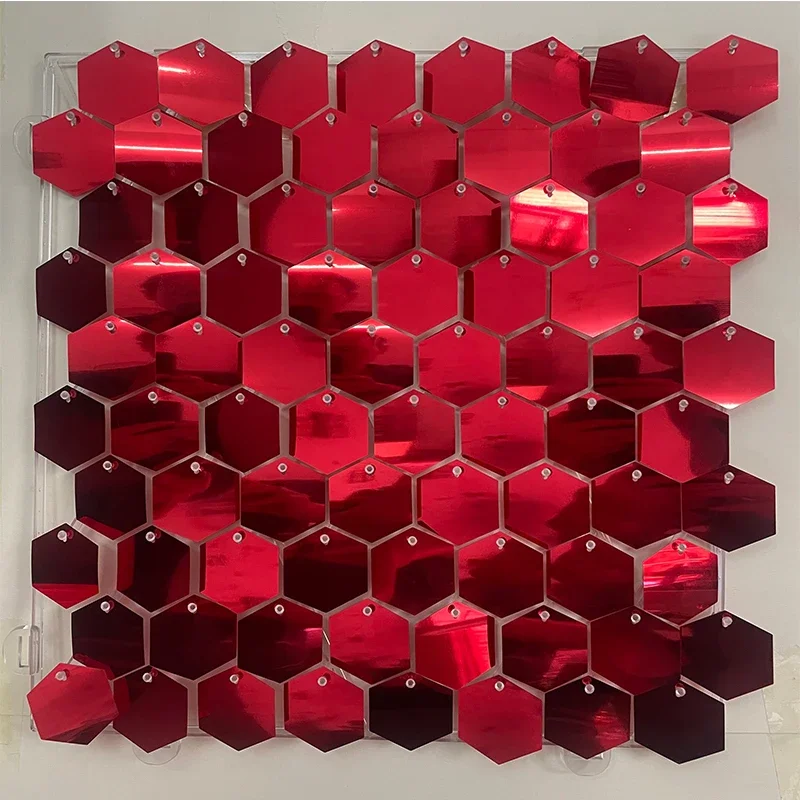 

Блестящая панель с пайетками 30x30 см, набор из 6 штук