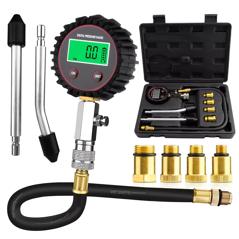 Car Cylinder Pressure Gauge Maintenance Inspection Kits Auto Petrol Engine Compression Tester Tools Vehicle Accessories