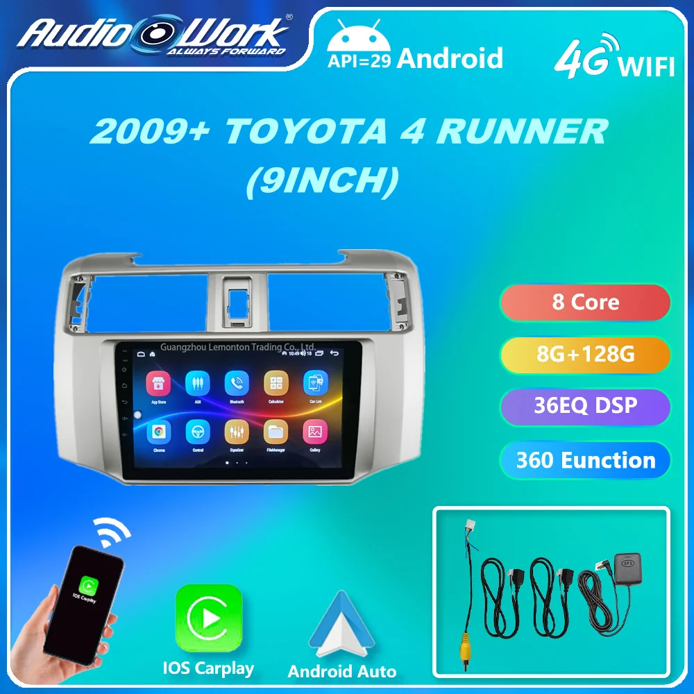 Автомобильный dvd-плеер на основе Android для Toyota 4runner 2009-2019 GPS-навигация автомобильное
