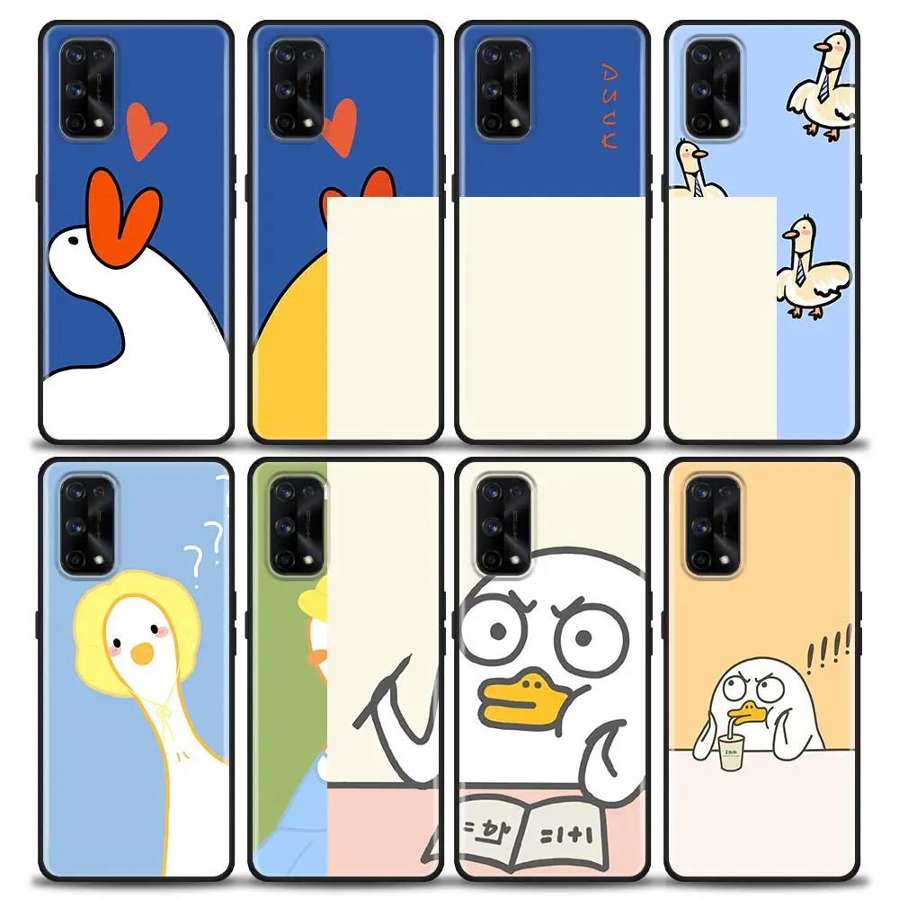 

Funda Case For OPPO Realme X50 X7 XT X 10 9 9I 8 8I 7 7I 6 5 Pro Plus 5G Soft Silicone Phone Case Capa Para Shell Cute GOOD Duck