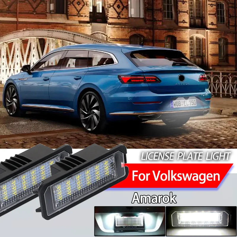 2 шт. Canbus без ошибок автомобильные светодиодные лампы номерного знака белый