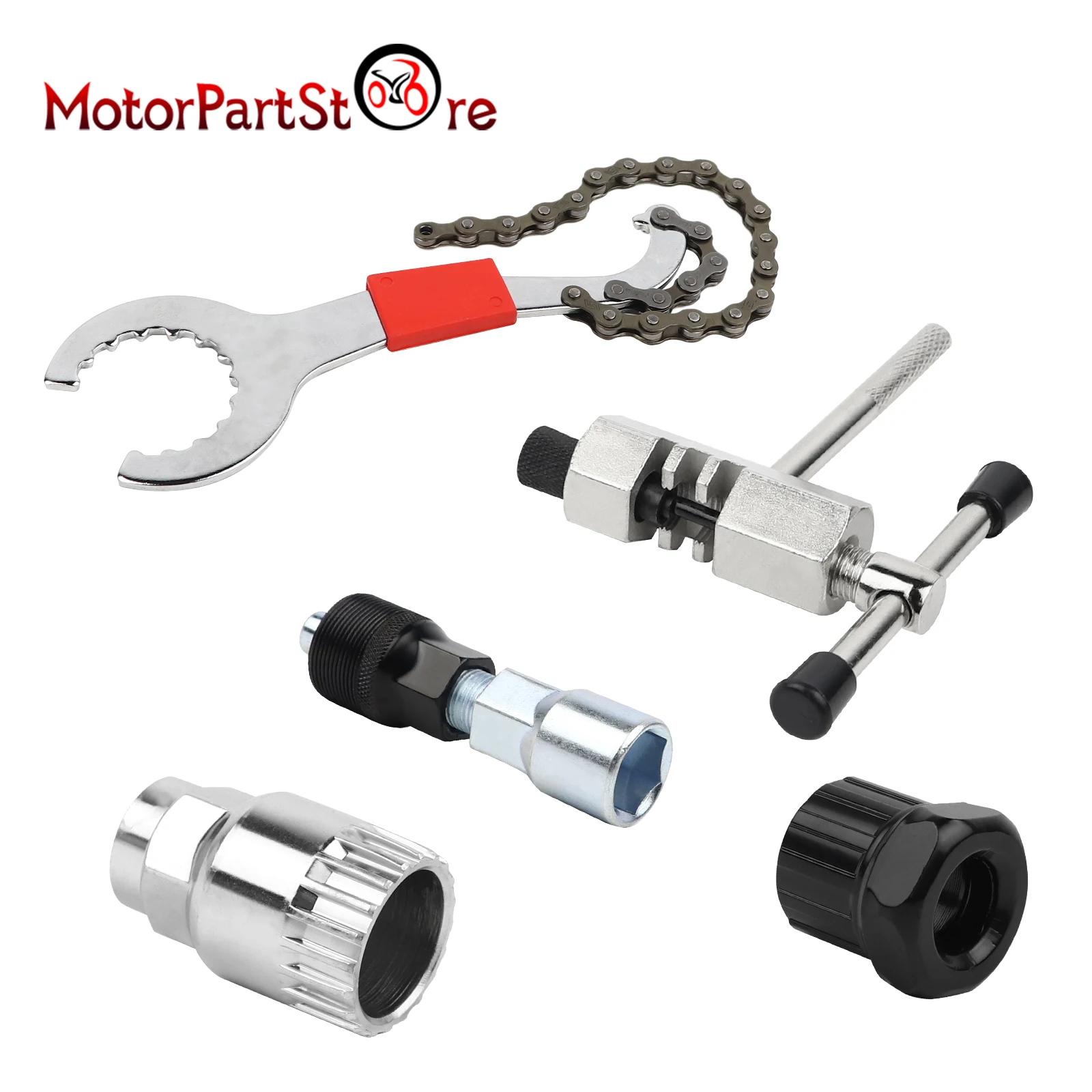 

Bicycle Repair Tool Kit Bike Chain Breaker Cutter Crank Wheel Extractor Bottom Bracket Remover Puller Wrench Flywheel Removal