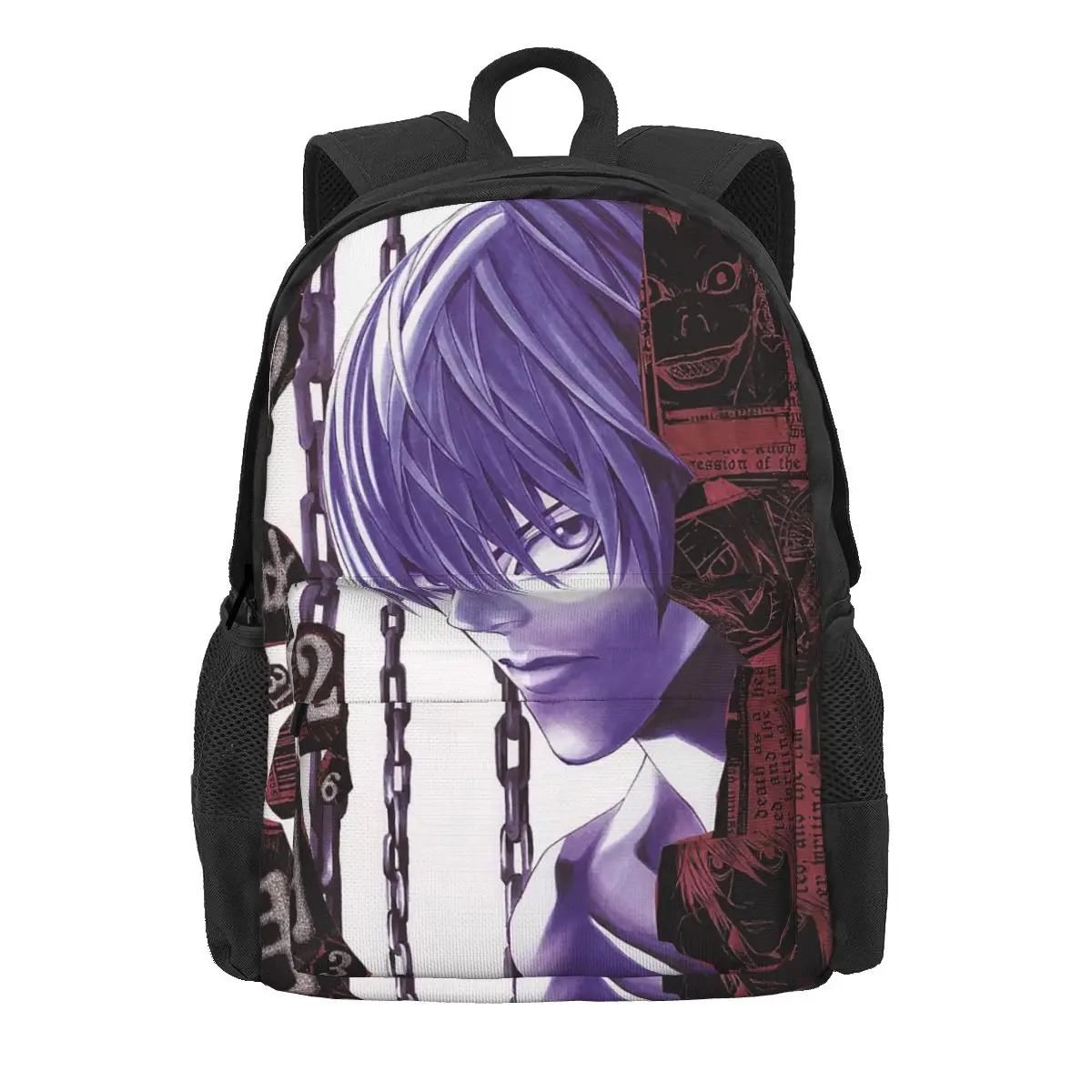 

Death Note Women Backpack Casual Student School Bag Anime Japan Laptop Mochila Kids Large Capacity Travel Shoulder Bag
