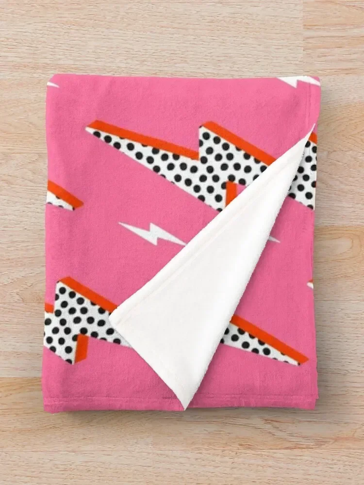 Молния болт гром вспышка преппи розовый плед одеяло одеяла палочки