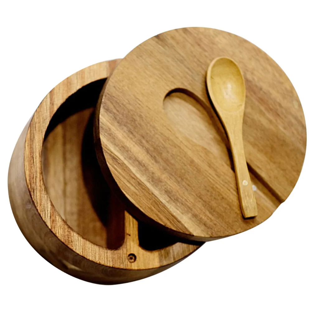 

Condiment Box Kitchen Salt Container Pepper Divided Seasoning Merry Mushroom Grinder