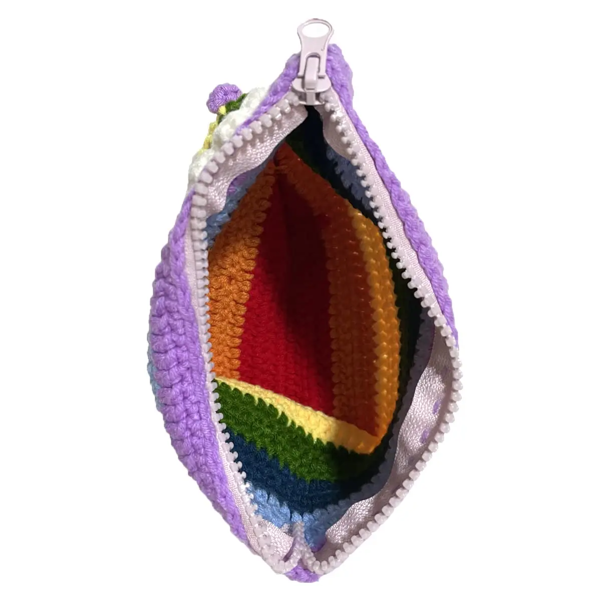 BIBITIME Радужный кошелек ручной работы вязаная крючком облако сумка для женщин и