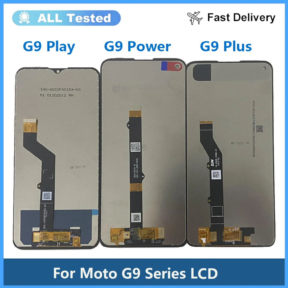 Оригинальный ЖК-дисплей для Motorola Moto G9 Plus с сенсорным дигитайзером в сборе Play Diaplsy