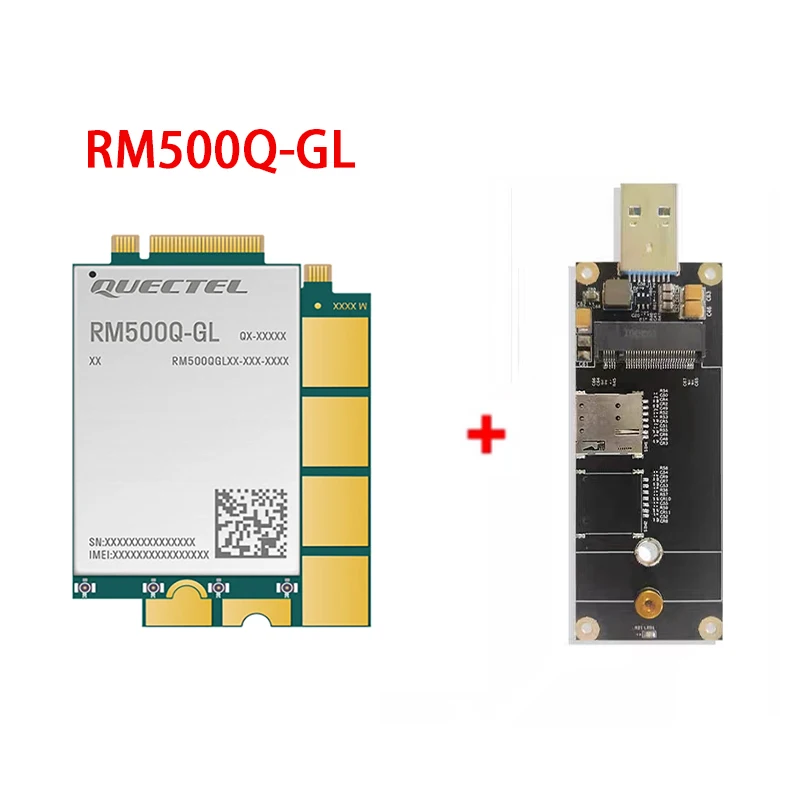 New Original Quectel RM500Q-GL Chips RM500QGLAB-M20-SGASA RM500Q IoT/eMBB-optimized 5G Cat 16 M.2 Module With Type C adapter enlarge