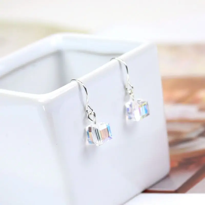 

Delicate Cubic Crystal Earring Shinning for Summer Girls Wedding Party Jewelry