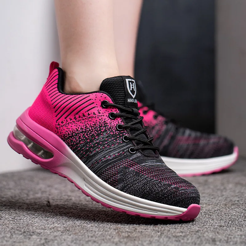 DianSen Summer Light Breathable Sneaker For Women Anti-Puncture & Anti Puncture Work Shoes Platform Boots Mesh Casual