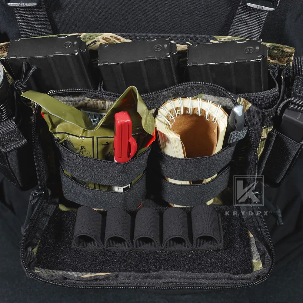 KRYDEX Тактический нагрудный жилет D3CR с 5 56 7 62 9 мм подсумок для магазина винтовки и