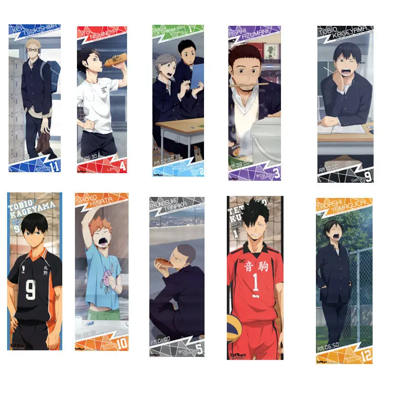 

Anime Bookmark Set Cross Border Tokyo Revenge Volleyball Hero Academia Azur Lane