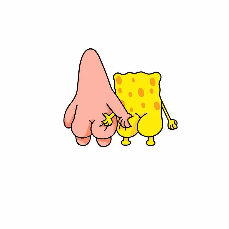 

Светоотражающая наклейка на автомобиль, Губка Боб, квадратные штаны, большая звезда, царапины, задница, забавный мультяшный кузов автомобиля, покрытие стекла, декоративные наклейки