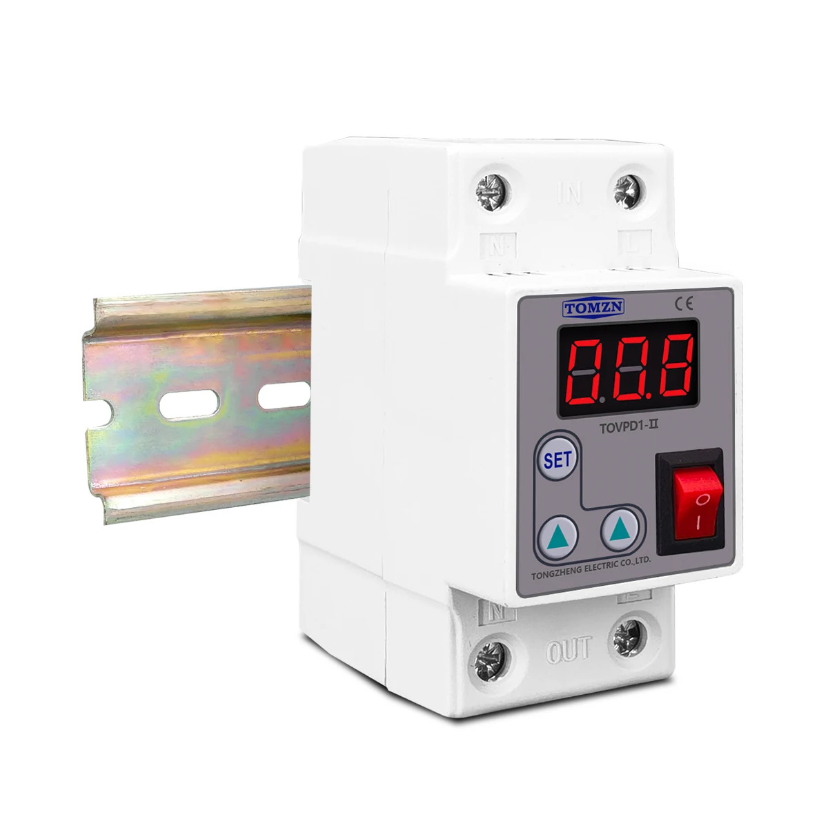 TOMZN Din-рейка 230 В 1-63 А Регулируемый защитный прибор от перегрузки по току Реле