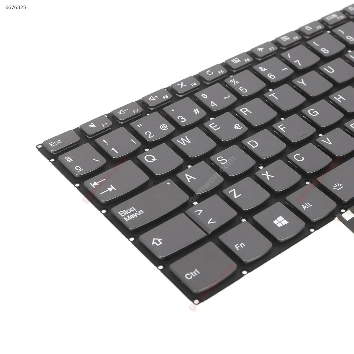 SP Клавиатура для ноутбука Lenovo IdeaPad 320-14ISK 320S-14IKB 320S-14IKBR серая с подсветкой