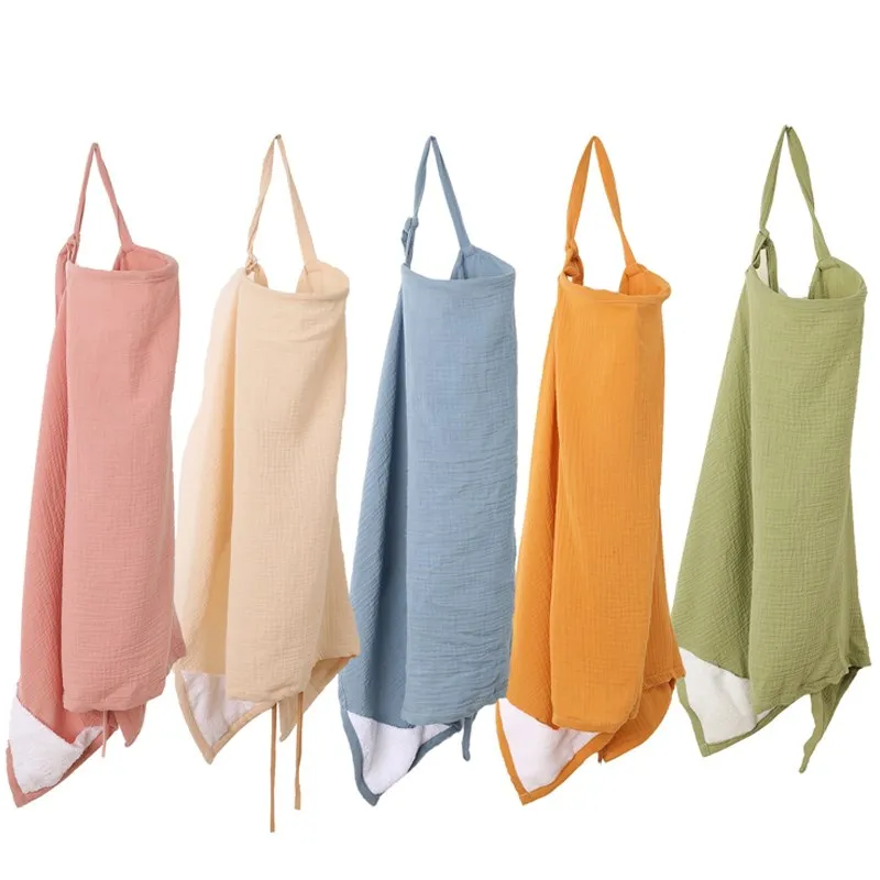 Soft Cotton Cover Breathable Baby Feeding Nursing Adjustable Apron Outdoor Mother Nursing Cloth