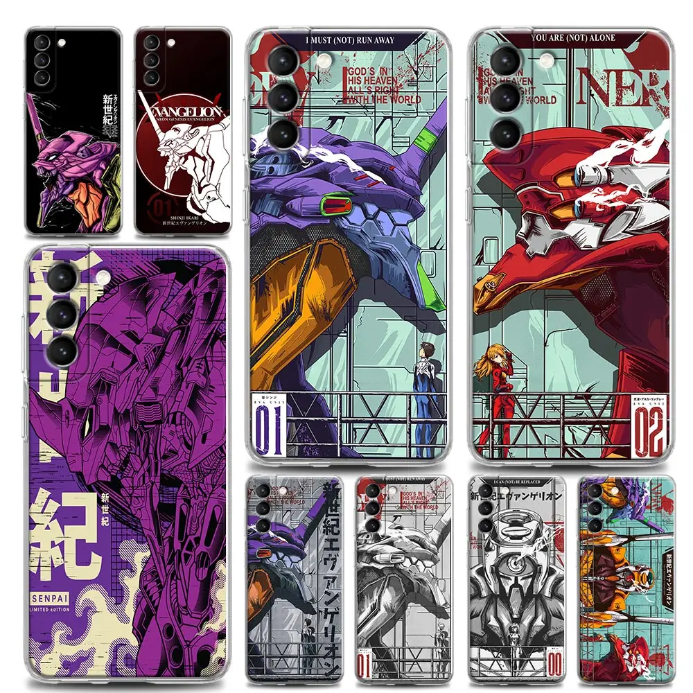 

Phone Case for Samsung S9 S10 4G S10e S20 S21 Plus Ultra FE 5G M51 M31 M21 TPU Case BANDAI Neon Genesis-EVA Anime