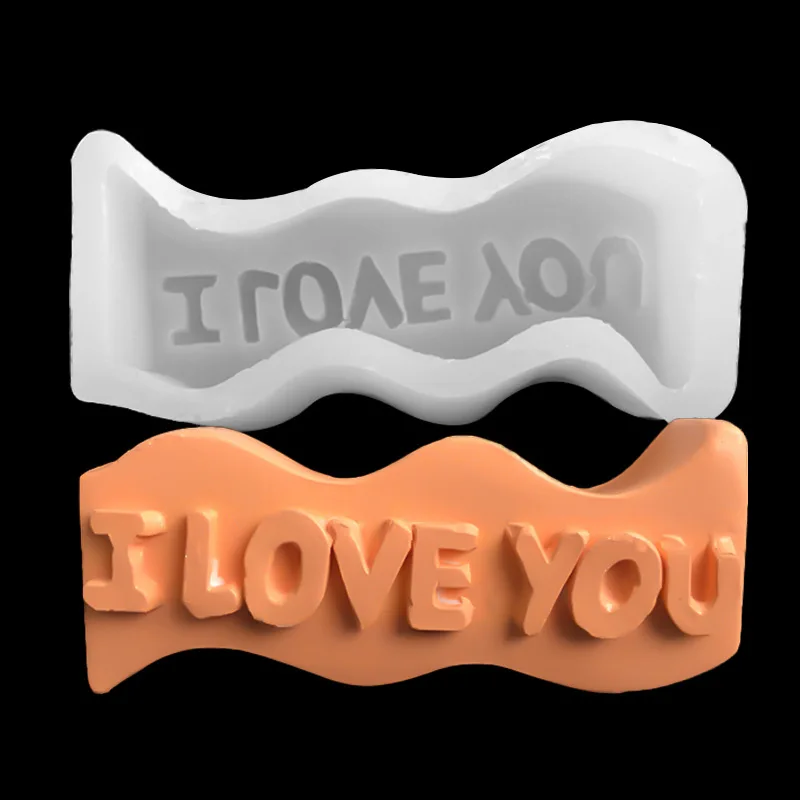 

3D I Love You Letter Shape Cake Molds DIY Alphabe Fondant Chocolate Kitchen Baking Sugarcraft Decoration Tools Clay Resin Mould