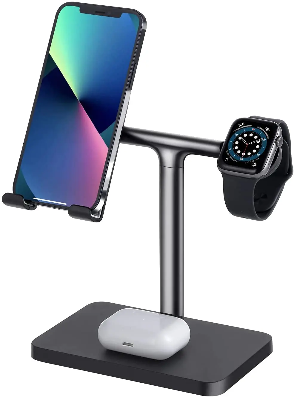 

Cell Phone Stand for Desk, WATOE Cell Phone Holder with iWatch Charger Dock,Phone Holder Stand Compatible with All Mobile
