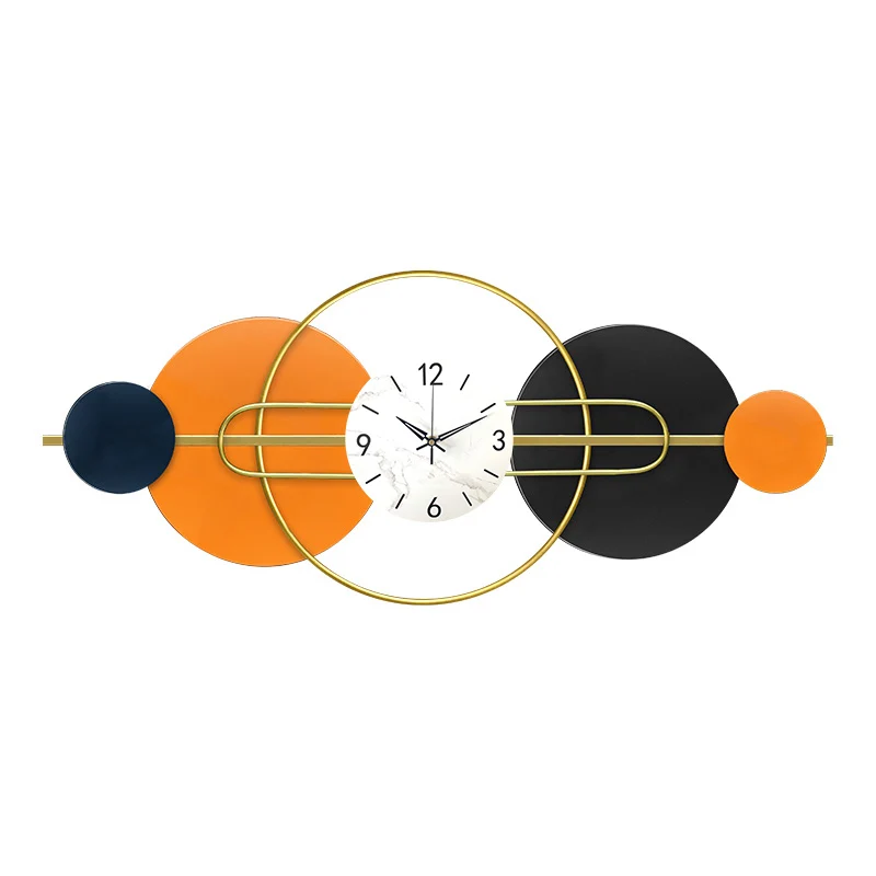 

Room Metal Creative Giant Wall Clock Unusual Home Round Stylish Wall Clock Modern Design Horloge Murale Room Decorations