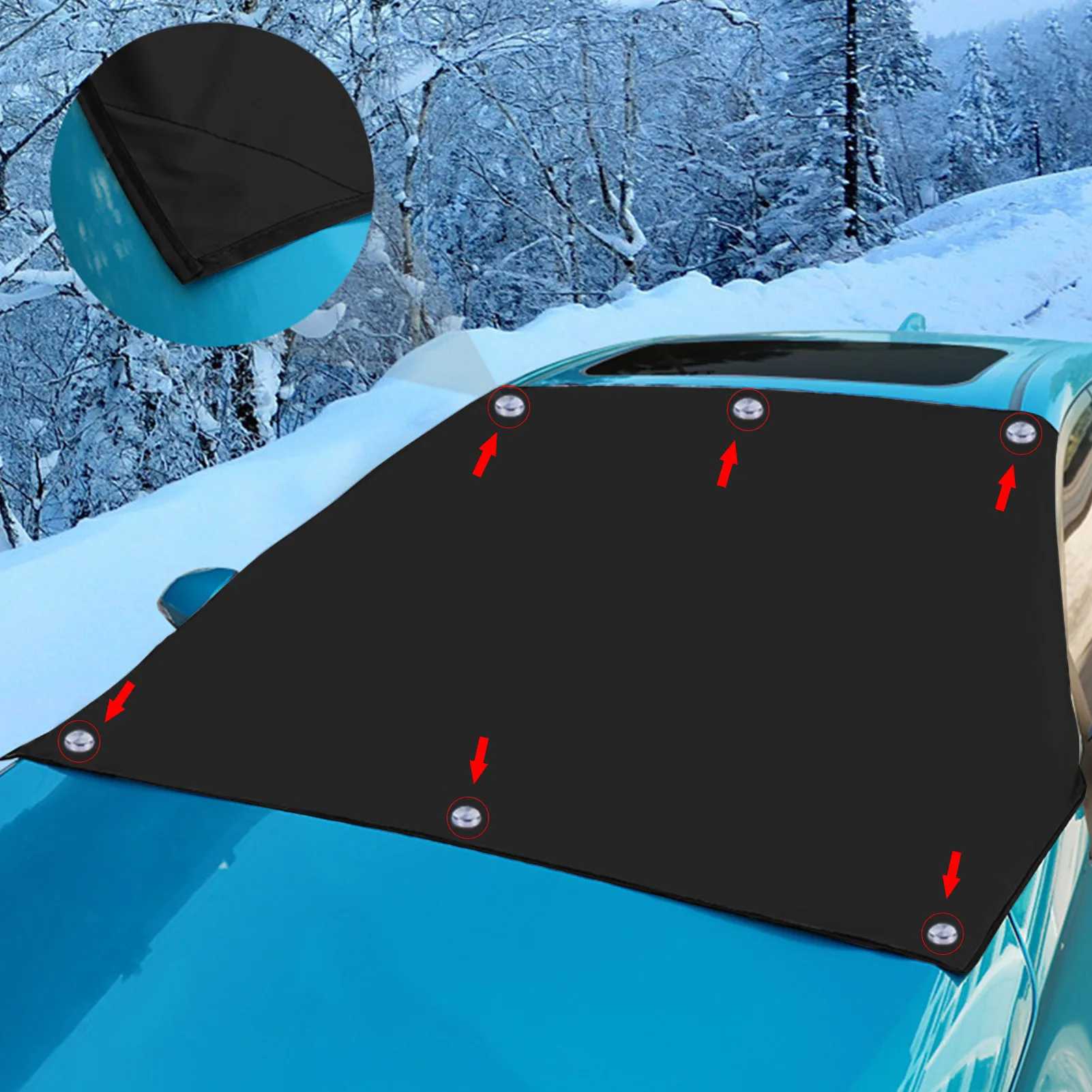 

Новый универсальный солнцезащитный козырек на лобовое стекло автомобильный чехол на лобовое стекло автомобильный Магнитный солнцезащитн...