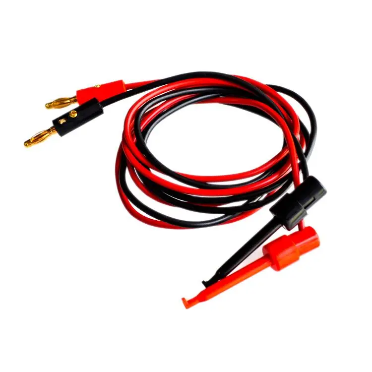 

1 пара, Малый тестовый крючок-зажим для вилки типа «банан» для мультиметра