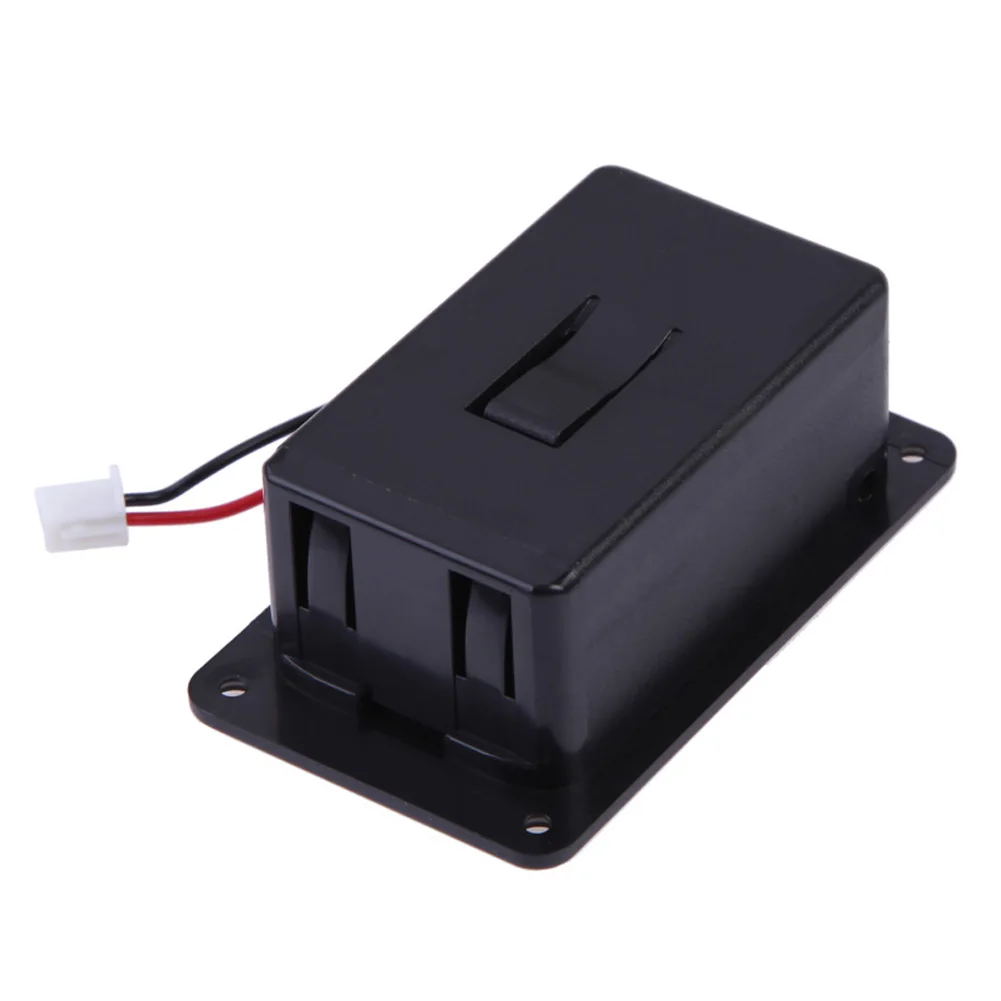 

1pc 9V Battery Box Case Cover Holders For Guitar Bass Pickup Black