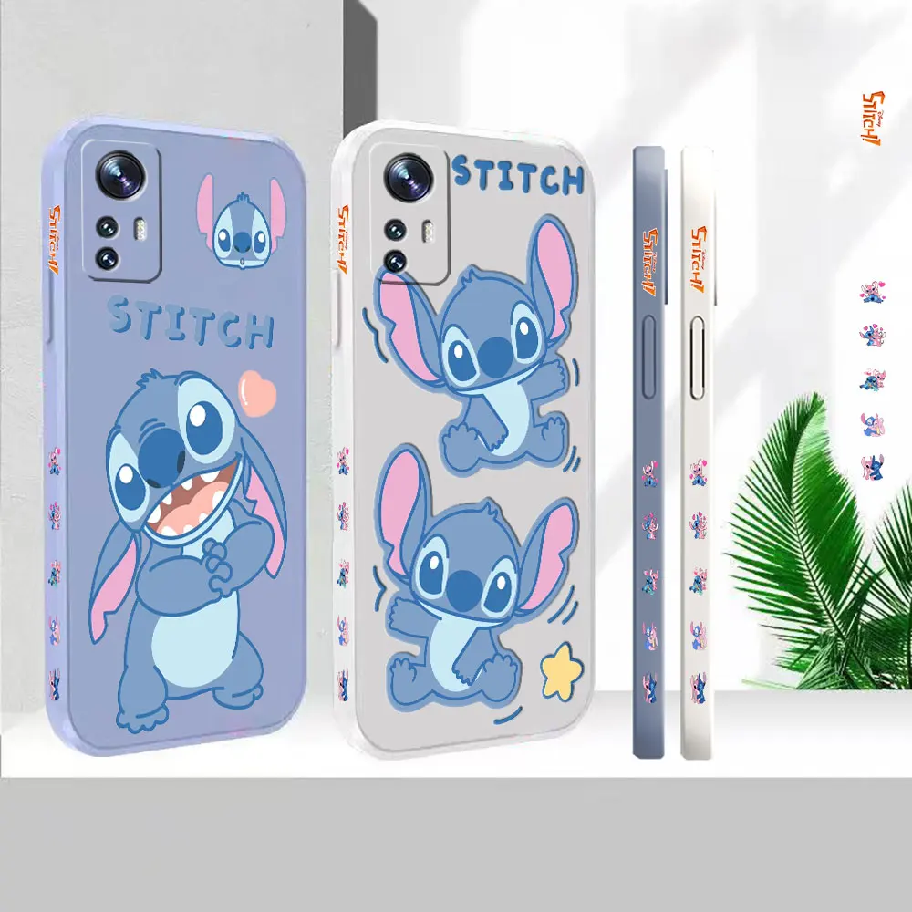 

Liquid Silicone For Xiaomi 13 12 12S 12X 11 11T 10 10S 10I 9 9SE 8 8SE Pro Ultra Lite Cover Lilo & Stitch Cute Stitch Case Funda
