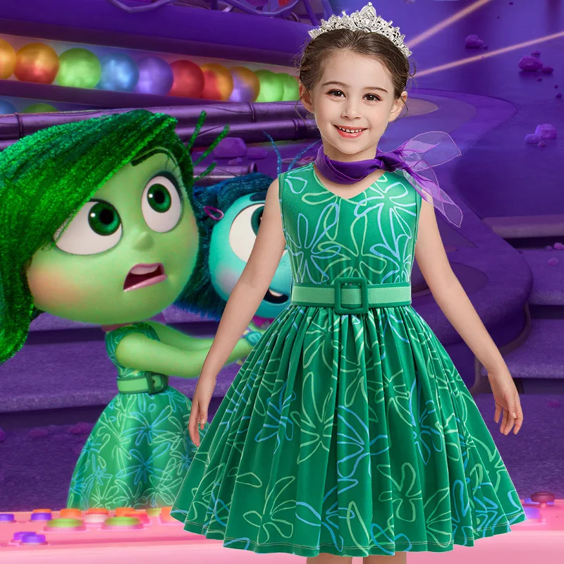 Костюм для косплея с изображением героев мультфильма радость платье принцессы +