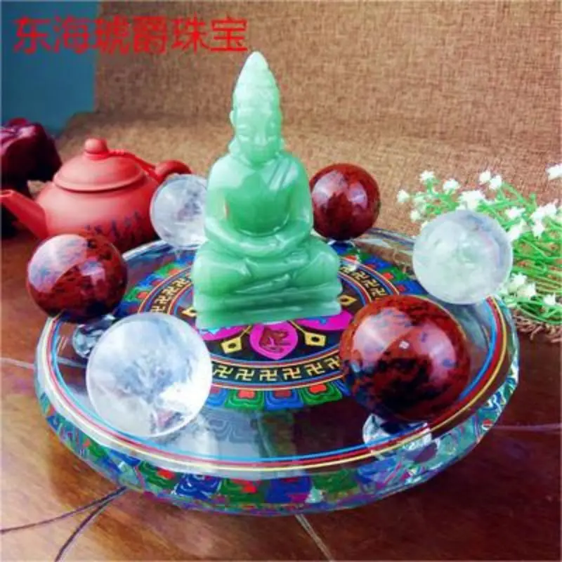 Energy Big Dipper Natural Crystal Ball Colorful Seven Star Array Fortune Increase Home Feng Shui Pieces Large Custom