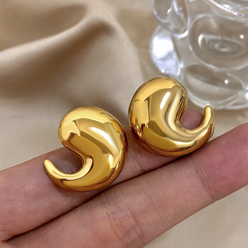 Женские серьги-гвоздики из нержавеющей стали 1 пара