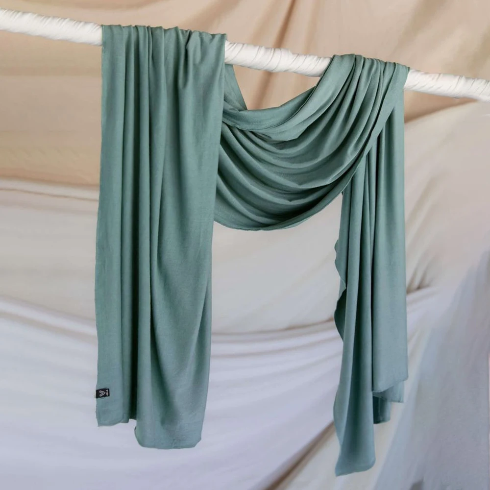 Разноцветный однотонный модальный трикотаж хиджаб женский эластичный