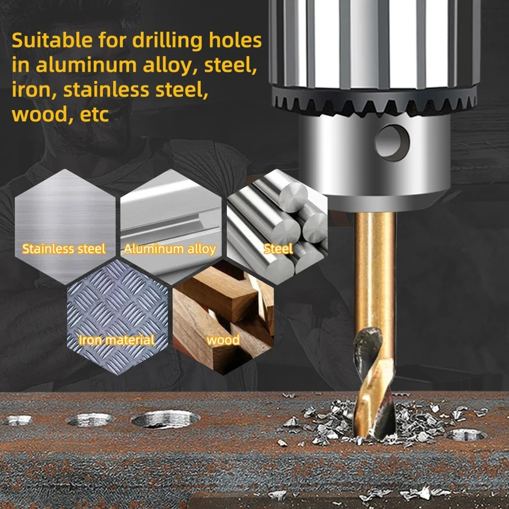 

6pcs 3-6mm HSS Double-headed Auger Drill Bits For Electric Bench Drill Drills Metal Stainless Steel Wood Tools Accessories