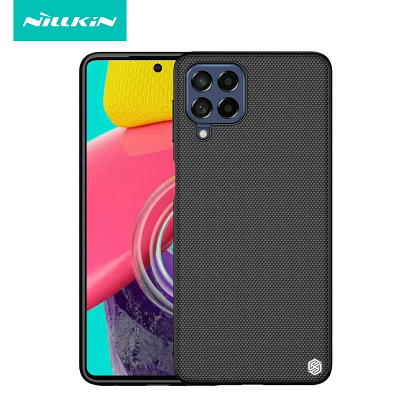 

For Samsung M33 5G Case Nillkin 3D Textured Weaving Nylon Fiber Back Cover For Samsung M53 чехол Anti-Scratch Anti-Fingerprint