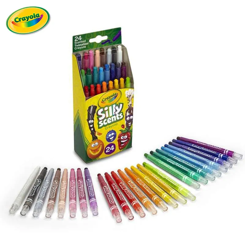 

Crayola Silly Scents Twistables Crayons Mini Twist Sweet Scented Crayons 12/24 Count Gift for Kids Stationery