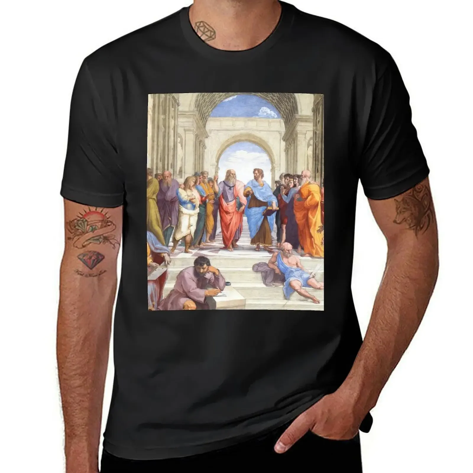 Футболка Ренессанс Арт Рафаэль Школа Афинов (1511) однотонные толстовки мужские