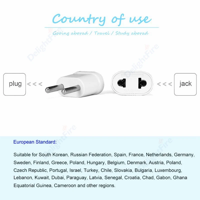 1 шт. адаптер питания для ЕС Япония США KR 250 В 10A 4 8 мм дорожный электрический