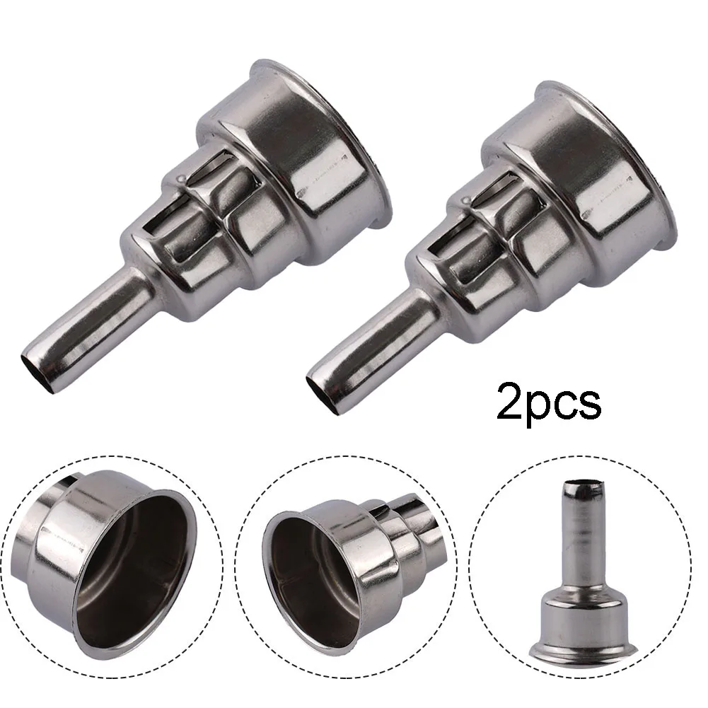 

2Pc Metal Wind Nozzle Replacement Accessories Hot Air Gun Nozzle Welding Nozzles For Hand-held Heat Gun Gas Soldering Tool