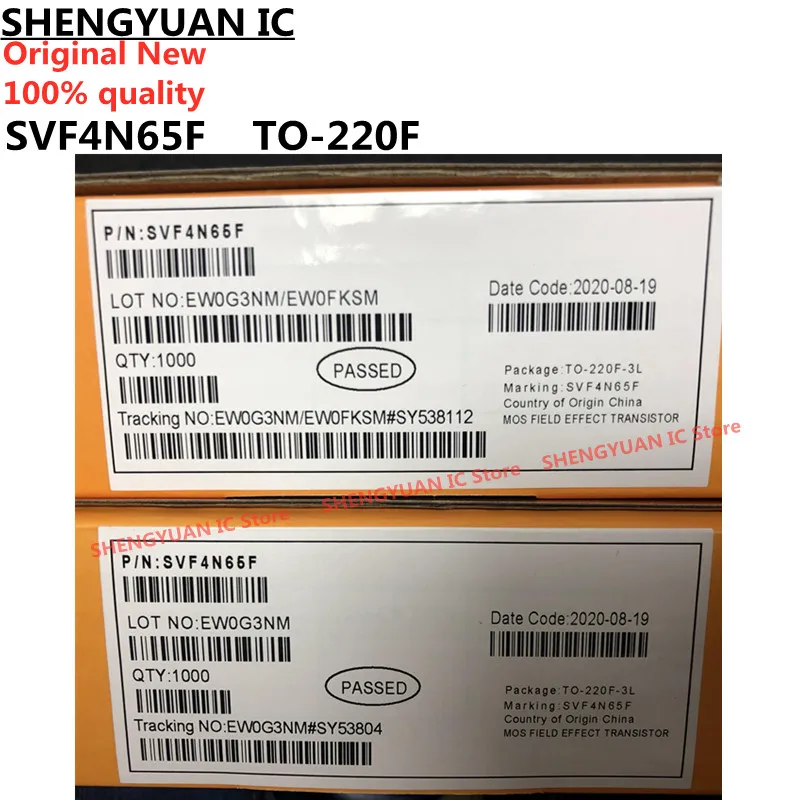 10 шт./лот SVF4N65F SVF4N65 4N65 SVF5N60F SVF5N60 5N60 SVF7N65F SVF7N65 7N65 TO-220F 100% новое оригинальное импортное