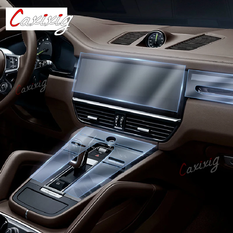 

Прозрачная центральная консоль для салона автомобиля Porsche Cayenne 2015-2022, аксессуары для ремонта пленки против царапин