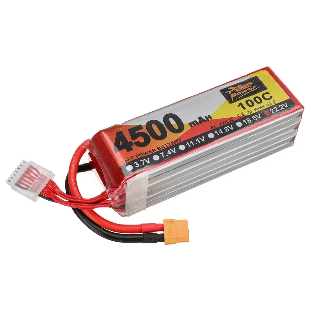 ZOP Power 22 2 В 4500 мАч 100C 6S LiPo аккумулятор XT60 разъем для радиоуправляемого дрона