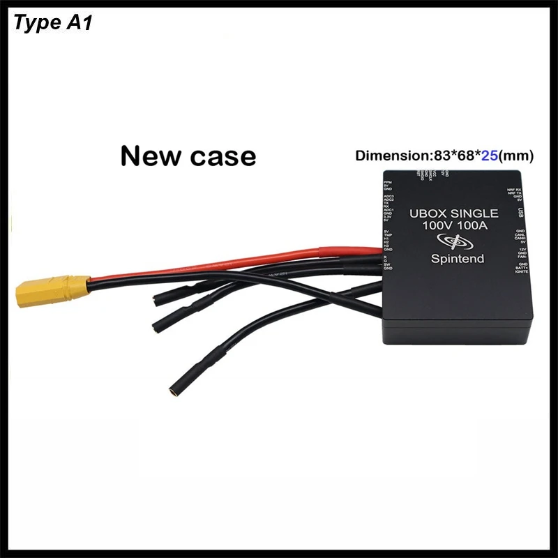 

Spintend Single Ubox 100V 100A База контроллера двигателя на VESC 100V 250A Bluetooth предохранитель E-wheel ADC V3 для Escooter Ebike Onewheel